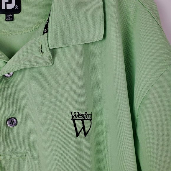FootJoy FJ Mens Lime Green Polo Golf Shirt XXL - Picture 2 of 7